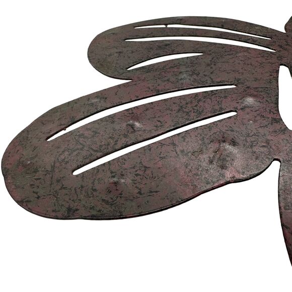 Bee Trivet XL 14" x 18" Antiqued Metal Handcrafted Unique - Picture 8 of 16